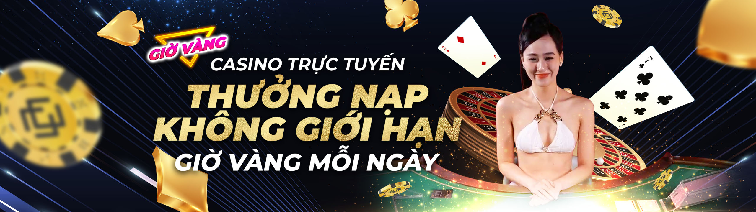 Thưởng nạp lại 11% KHÔNG GIỚI HẠN Giờ vàng mỗi ngày tại Casino Trực tuyến